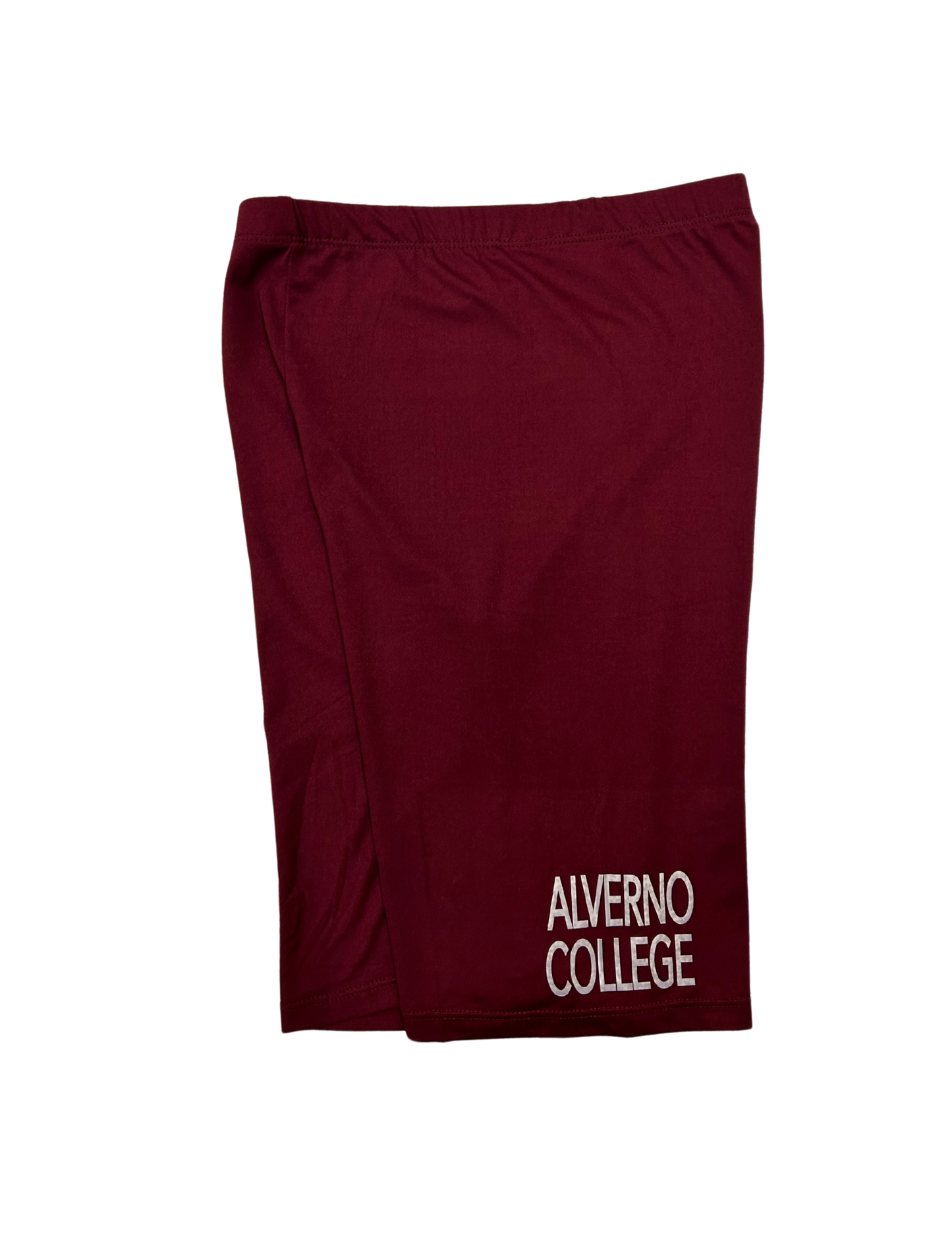 Alverno College Burgandy Biker Shorts
