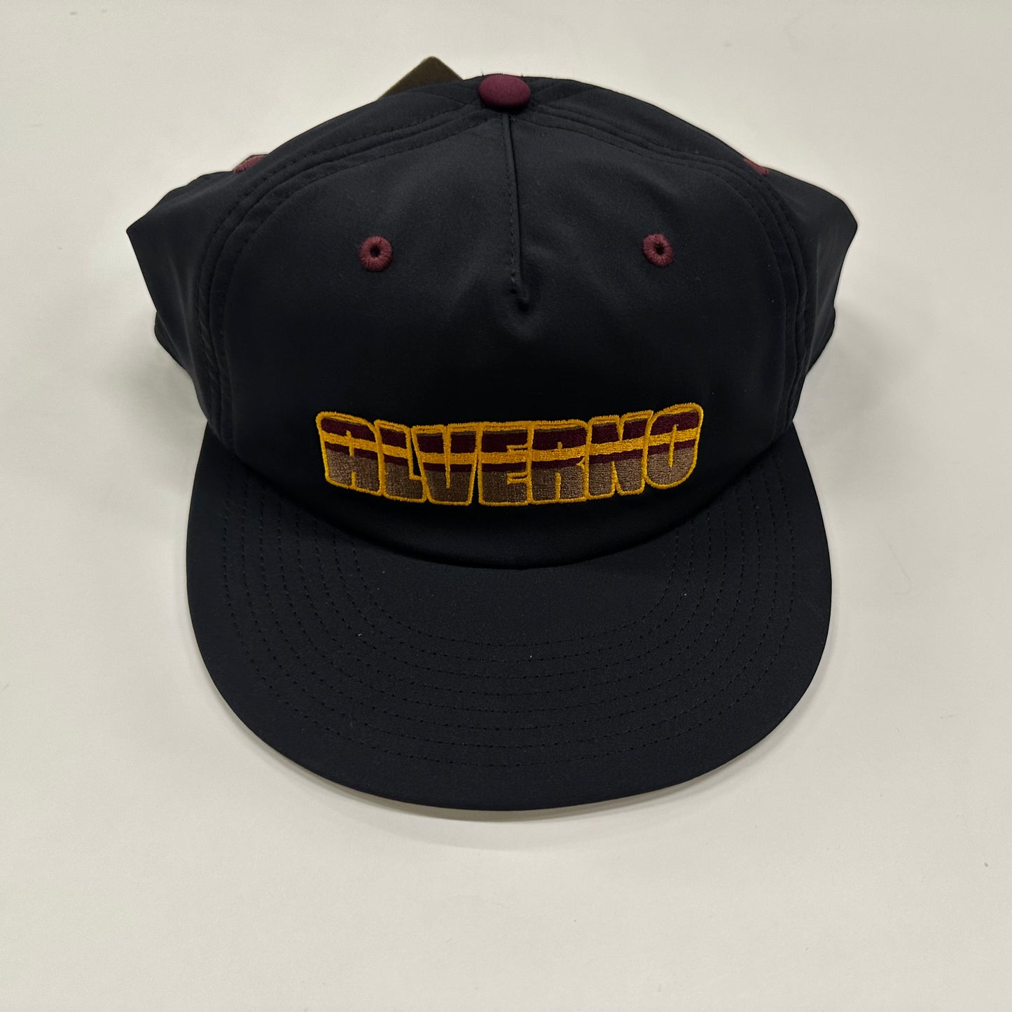 Alverno College - Black, Burgundy, Gold Hat