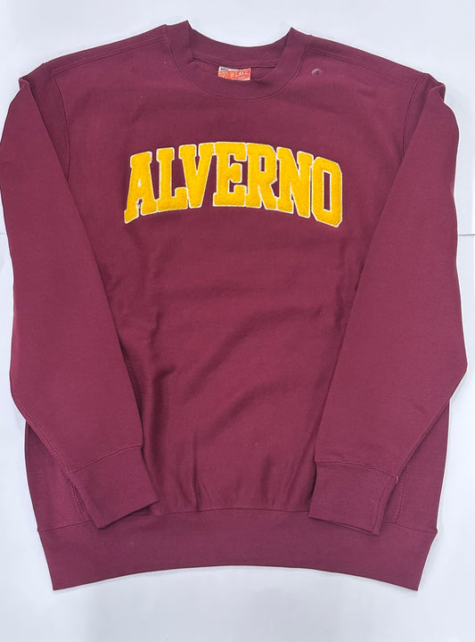 Alverno College Burgandy Crewneck